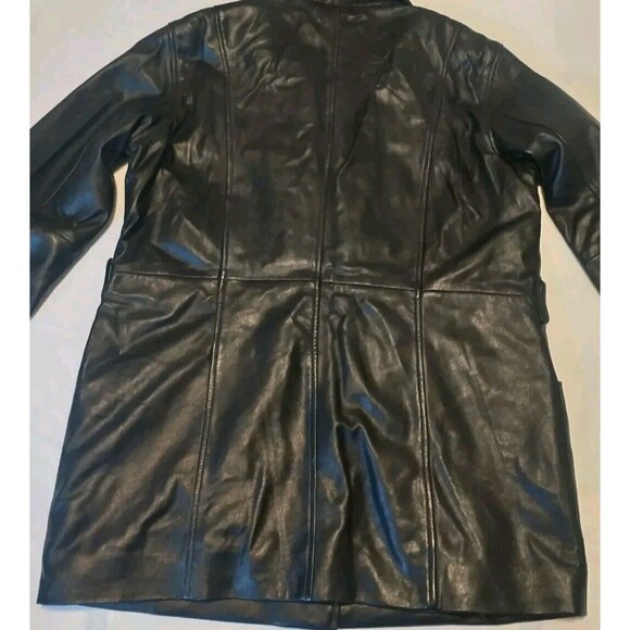 IZZI  LEATHER Black jacket large (298 of 300) Rn 38843 - Picture 4 of 16